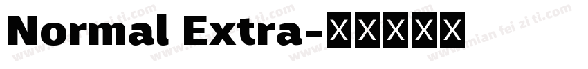Normal Extra字体转换